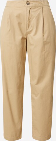 Dorothy Perkins Pleat-Front Pants in Brown: front