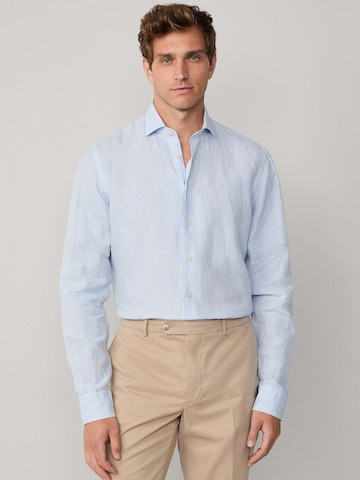 Hackett London Regular Fit Hemd in Blau: Vorderseite