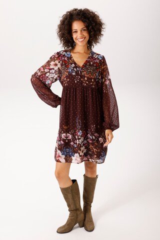 Aniston CASUAL Kleid in Braun: Vorderseite