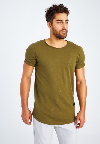 Leif Nelson Shirt in Groen: voorkant