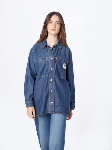 TOM TAILOR DENIM Jacke in Blau: predná strana