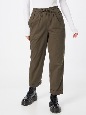 Oasis Wide leg Trousers in Green: front