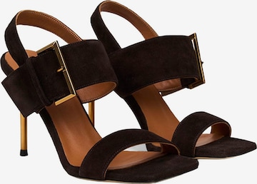 Desa Strap sandal 'Abendsandalen' in Brown: front