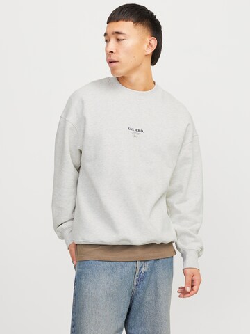 Sweat-shirt JACK & JONES en blanc : devant