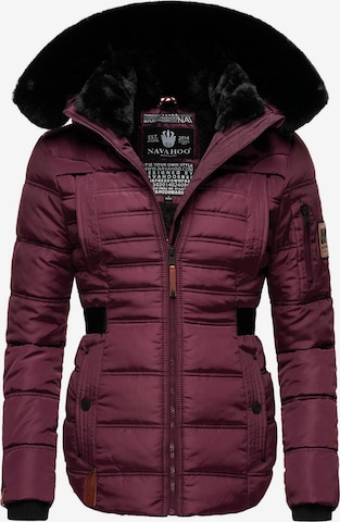 NAVAHOO Winter Jacket 'Melikaa' in Red: front