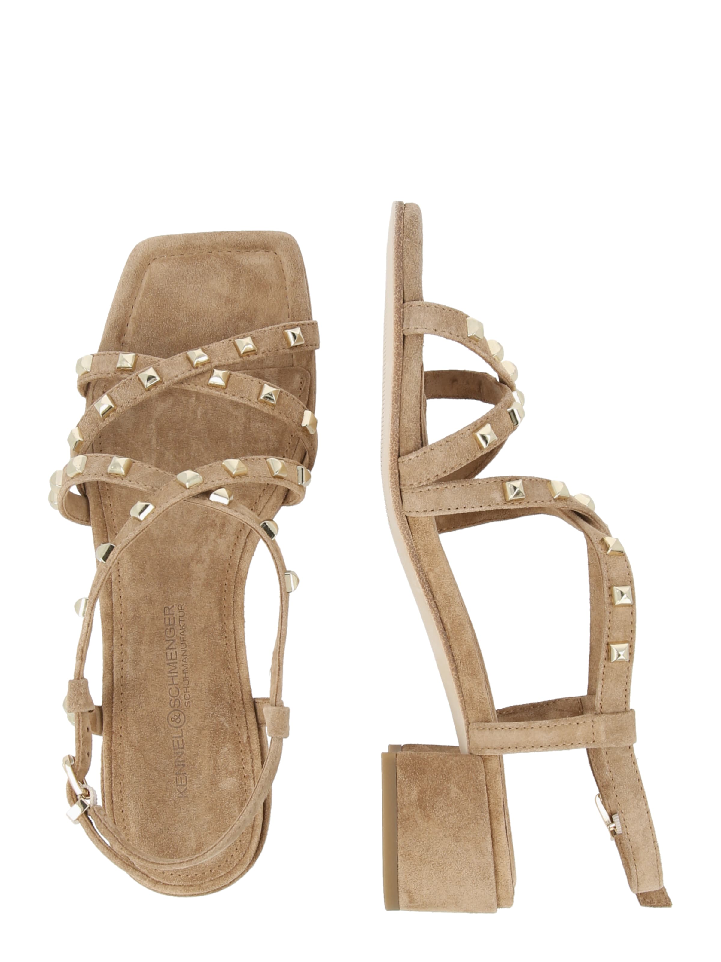 Sandale cu baretă 'Saga' de la Kennel & Schmenger pe maro