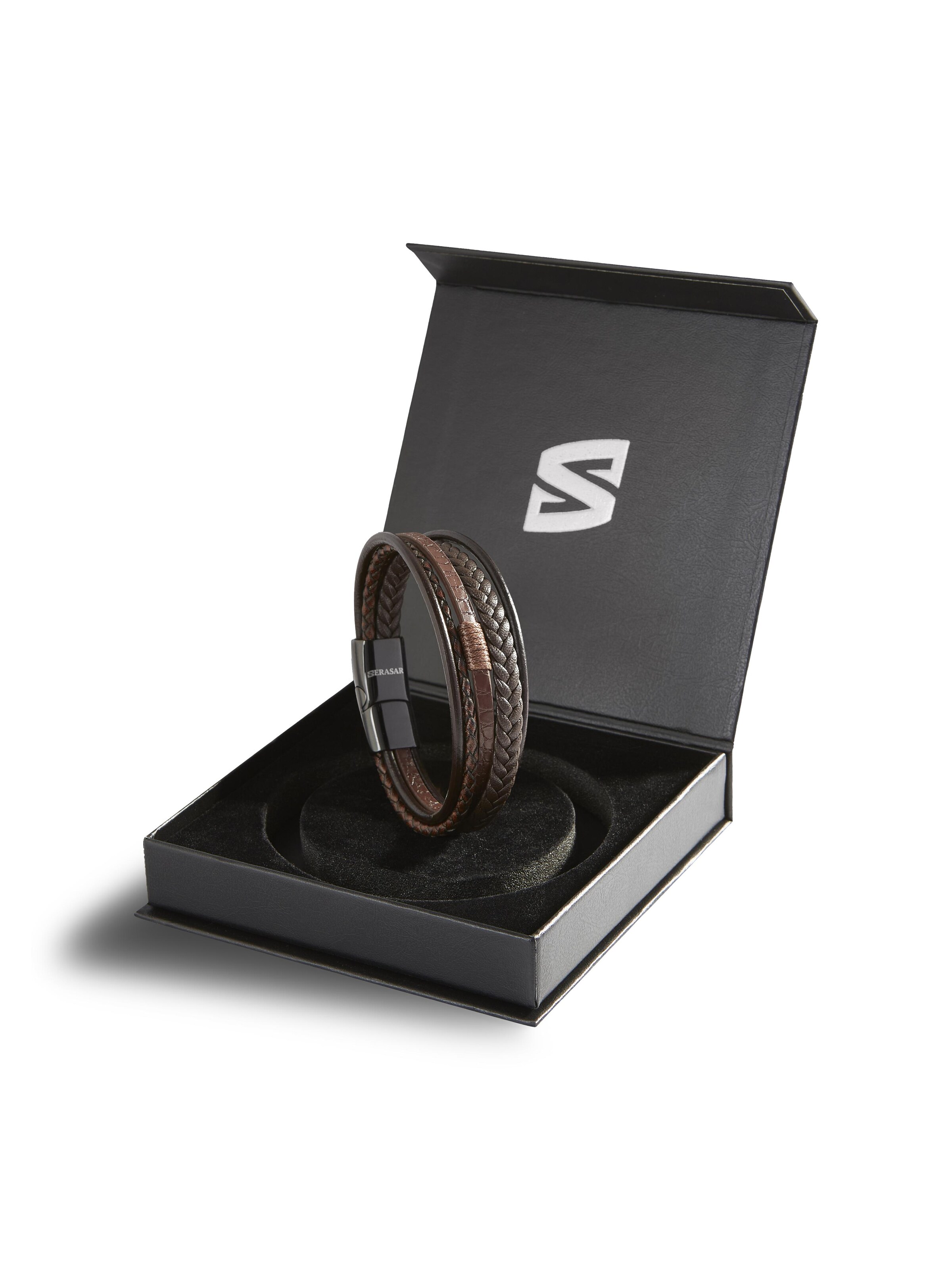 SERASAR Armband 'Wild' in Bruin