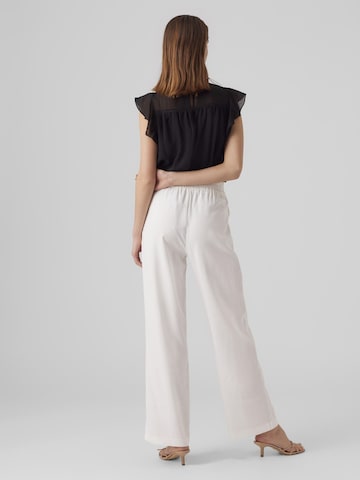 VERO MODA Wide leg Παντελόνι 'Carmen' σε λευκό