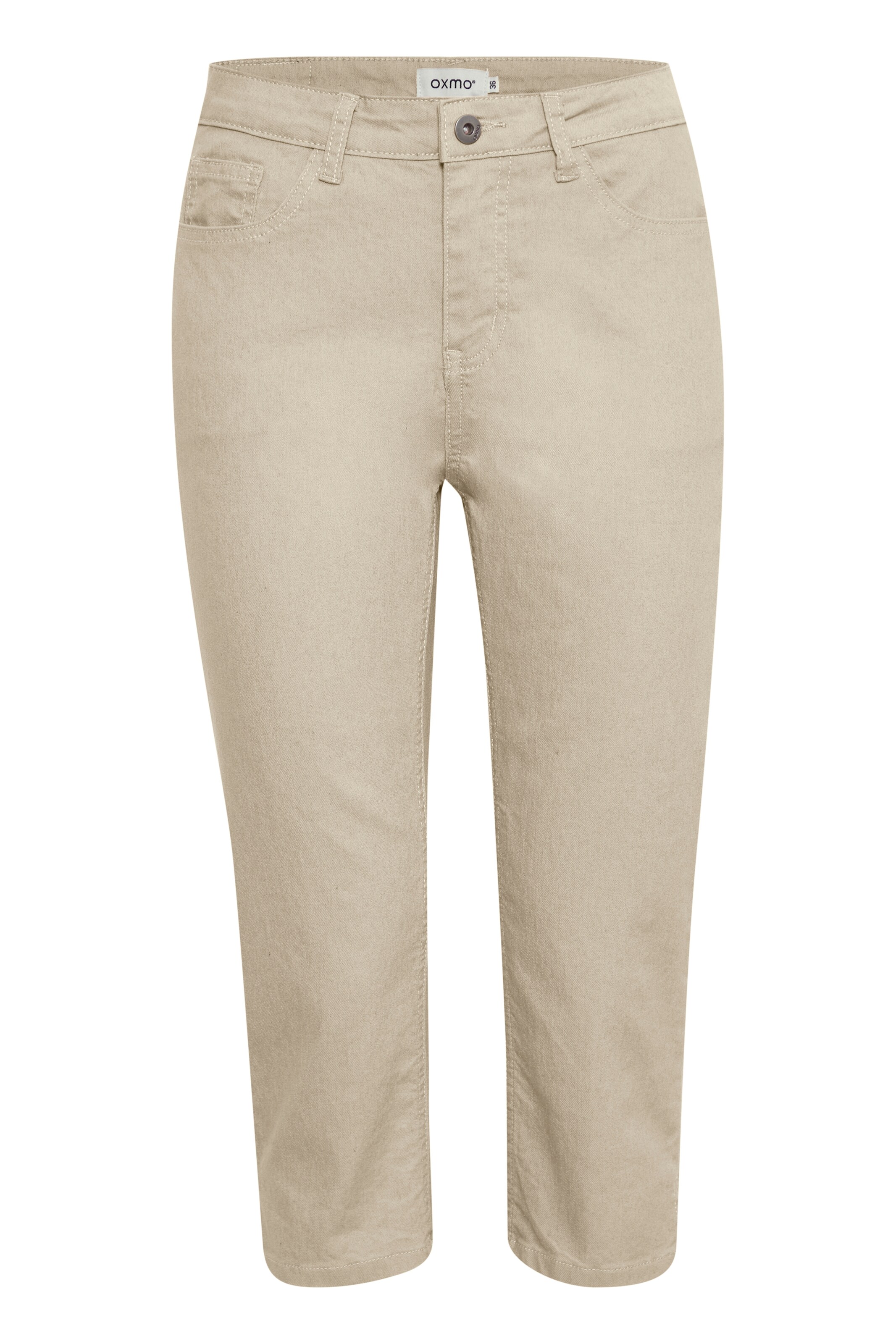 Oxmo - Slimfit Calças 'Pam' em bege: frente