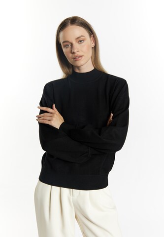 DreiMaster Klassik Sweater 'Baradello' in Black: front