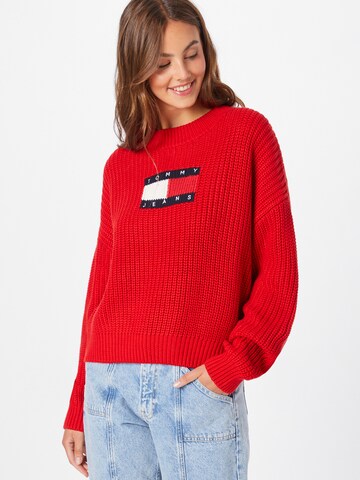 Tommy Jeans Pullover in Rot: Vorderseite