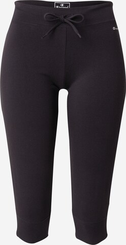 Effilé Pantalon de sport Champion Authentic Athletic Apparel en noir : devant