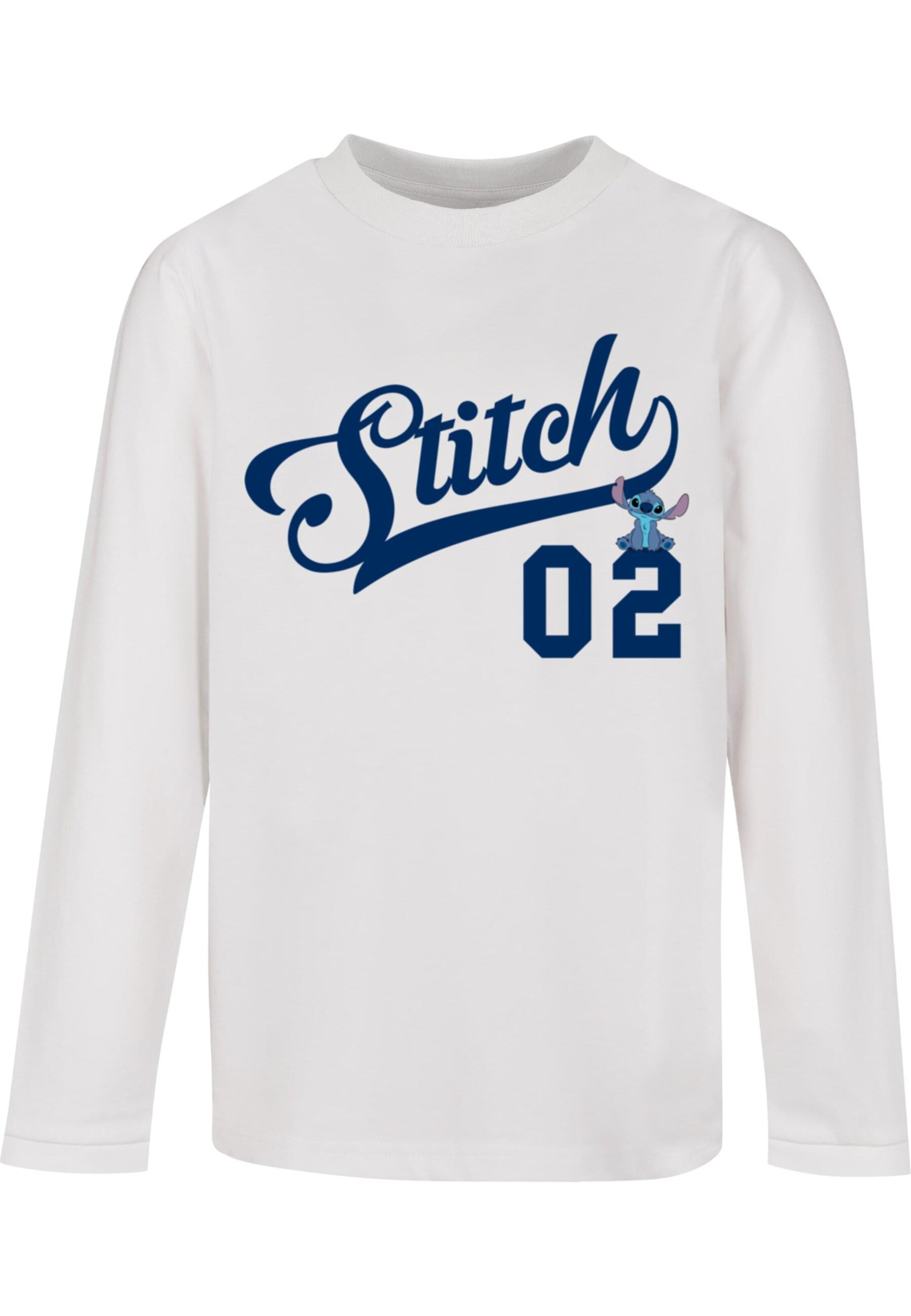 ABSOLUTE CULT Shirt 'Lilo And Stitch - Athletic' in Wit: voorkant