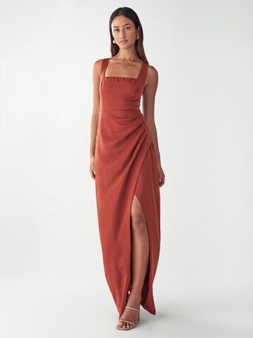 Robe de soirée 'Detroit' Willa en orange : devant