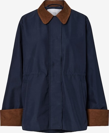 Parka mi-saison 'YASAnca' YAS en bleu : devant