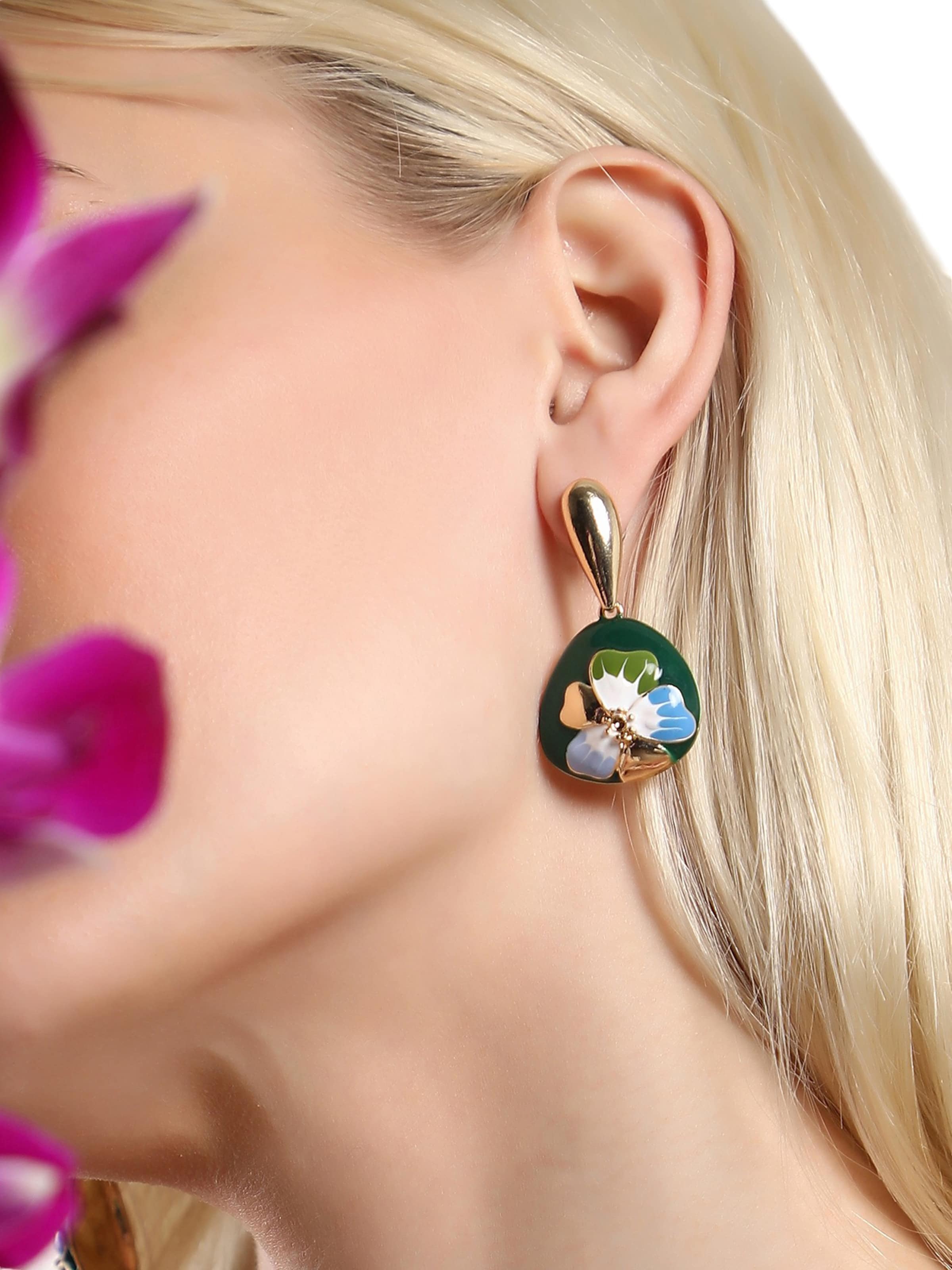 SOHI Серьги 'Pam' в Золотой: спереди