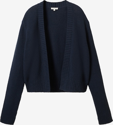 TOM TAILOR Knit Cardigan in Blue: front