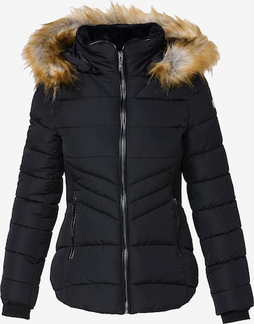 juoda KOROSHI Žieminė striukė: priekis