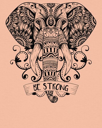 Watapparel Shirt ' Mandala Elephant ' in Orange