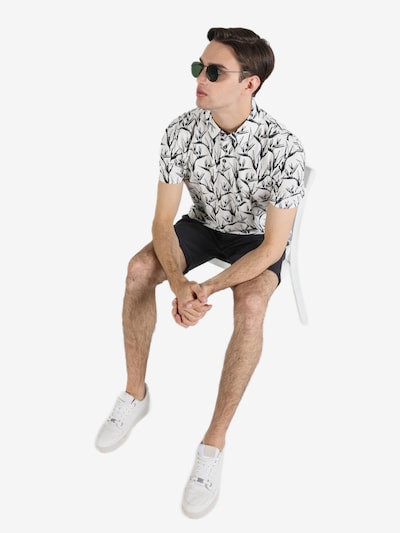 Colin's Poloshirt in schwarz / weiß, Produktansicht