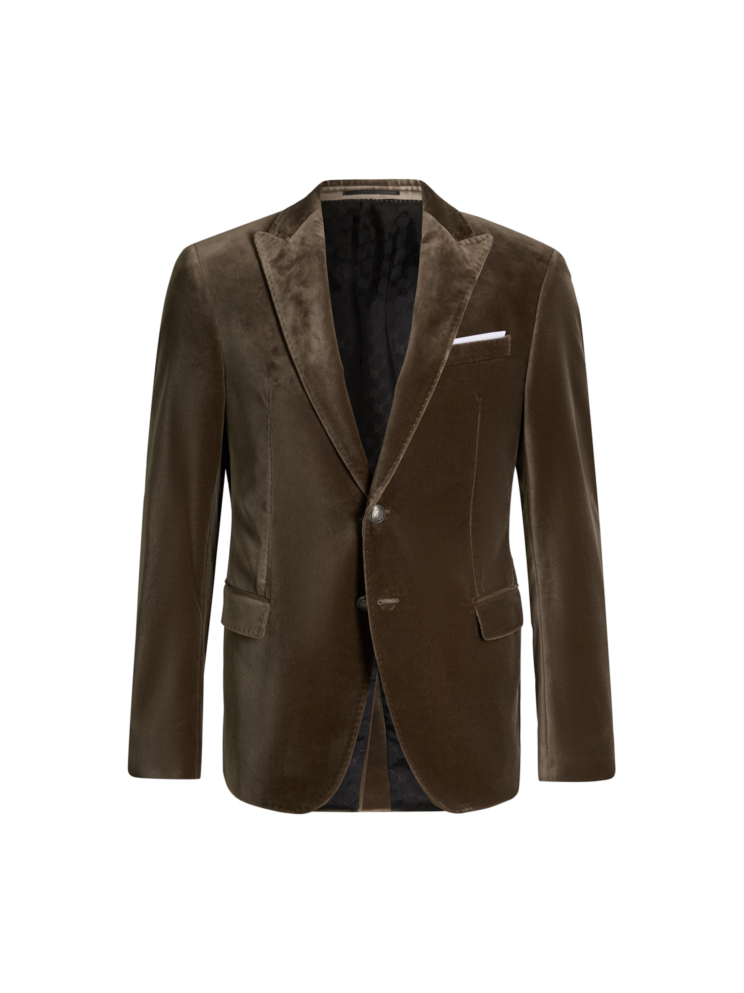 JOOP! Slim fit Colbert 'Horace-Velvet' in Bruin: voorkant