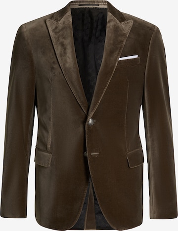 JOOP! Slim fit Colbert 'Horace-Velvet' in Bruin: voorkant