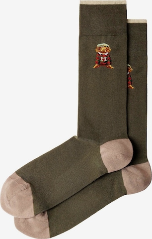 Chaussettes ' HARRY SOCKS ' Hackett London en vert : devant
