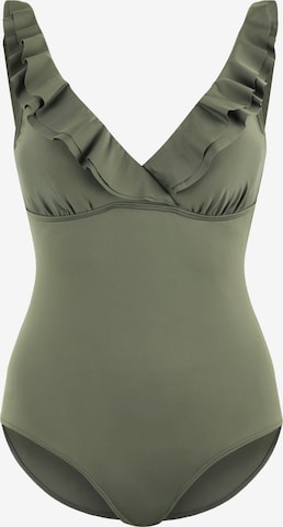 Maillot de bain JETTE en vert : devant