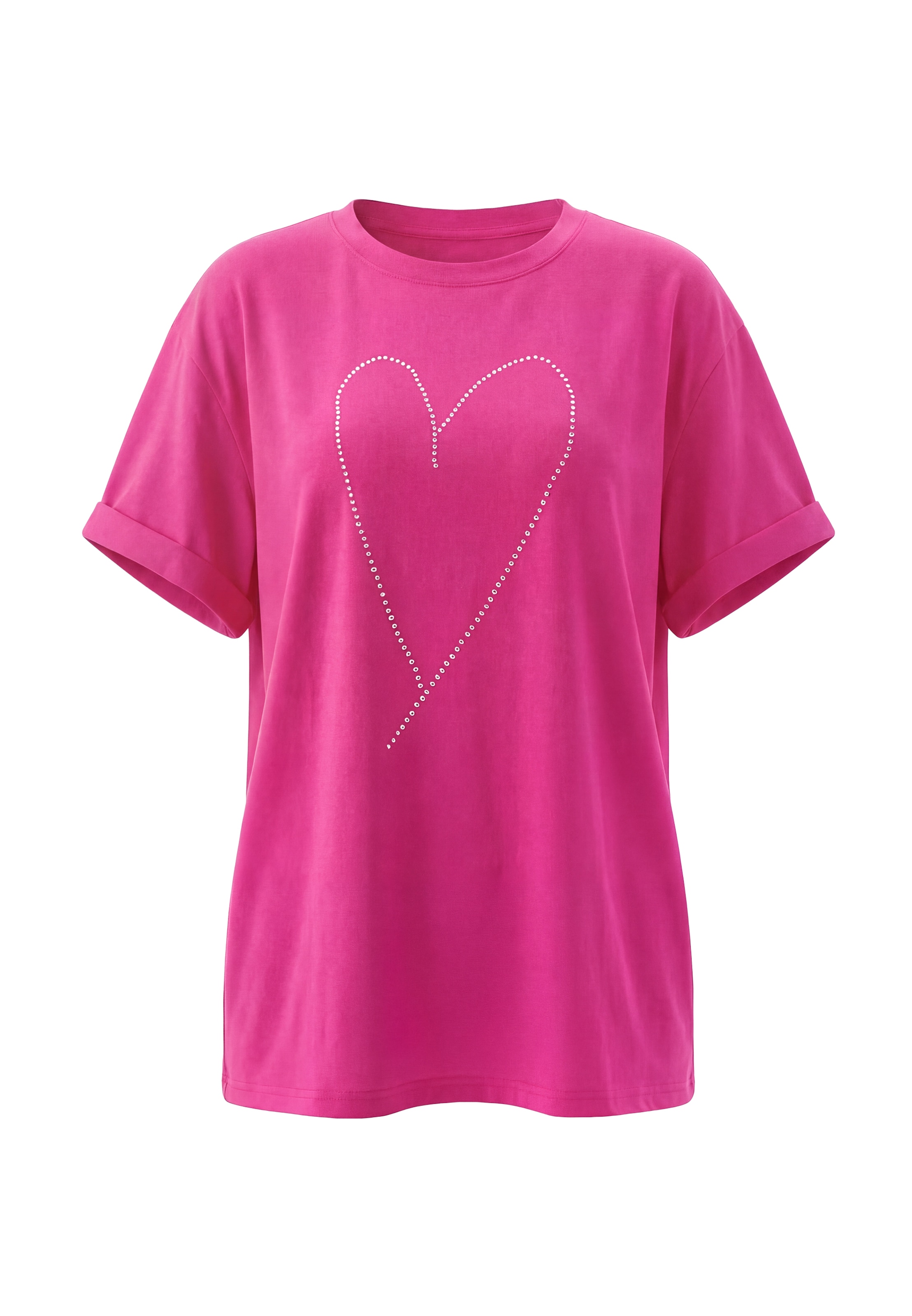 T-shirt usha BLACK LABEL en rose : devant