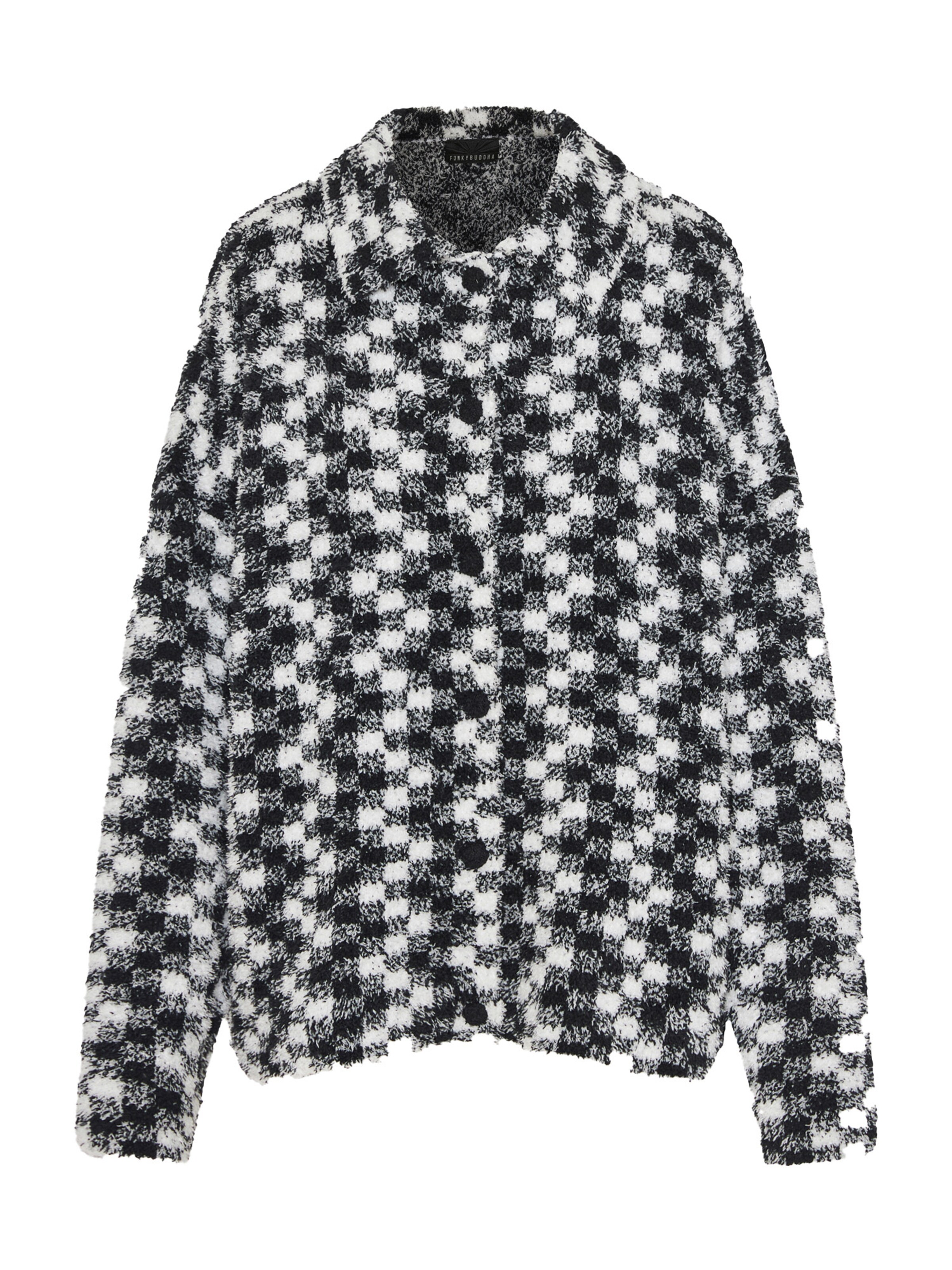 Funky Buddha Kardigan – černá: přední strana