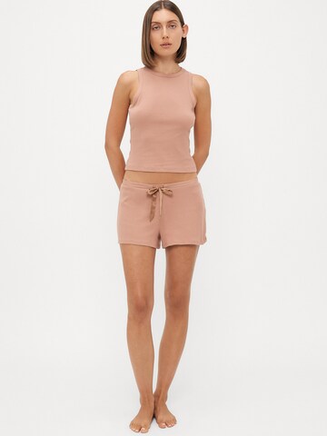 brūns Hunkemöller Pidžama ar šortiem