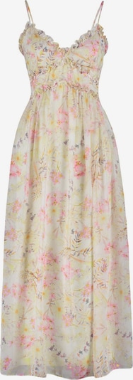 Vasarinė suknelė iš Trendyol, spalva – nebalintos drobės spalva / geltona / rožių spalva / balta, Prekių apžvalga