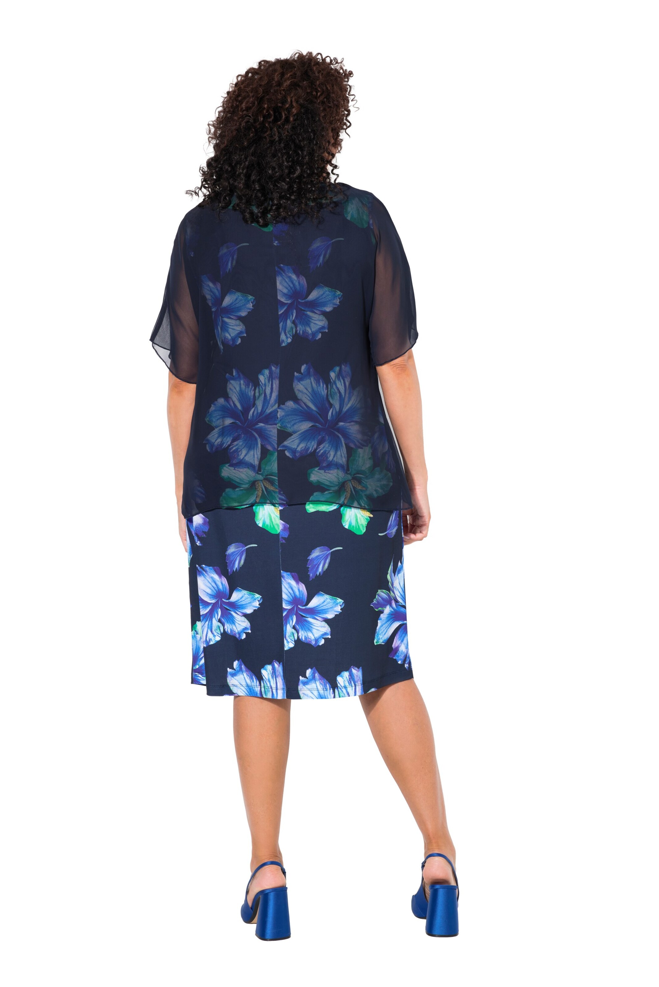 Ulla Popken Oversized jurk in Blauw