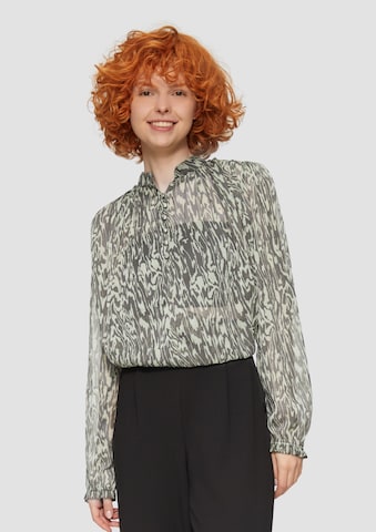 QS Blouse in Green: front