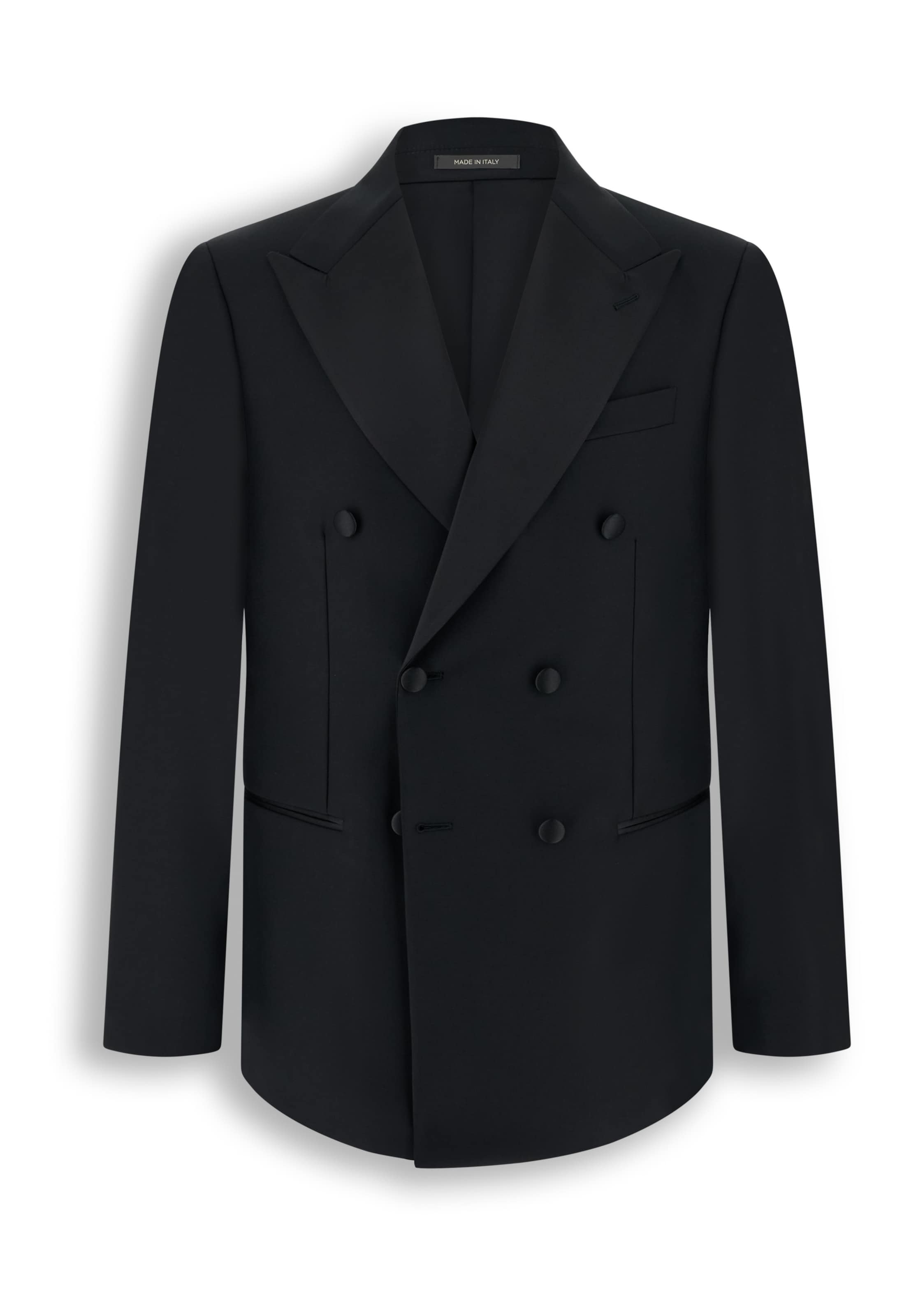 Boggi Milano Regular fit Business-colbert in Zwart: voorkant