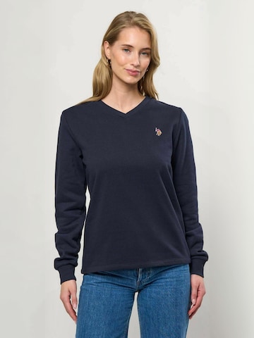 U.S. POLO ASSN. Sweter ' UWMacy ' w kolorze niebieski: przód