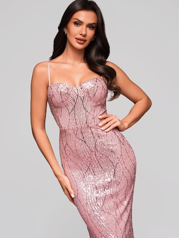 Ombre Abendkleid‌‌‌‌‌‌ in Pink
