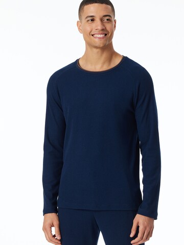 SCHIESSER - Camiseta ' Mix & Relax ' en azul: frente