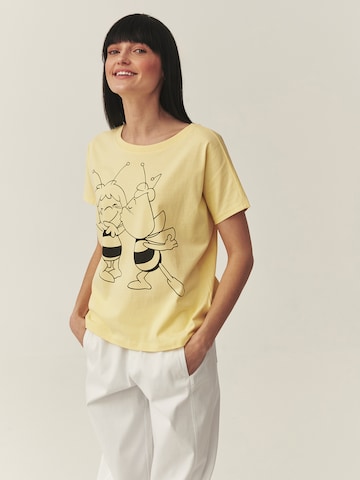TATUUM Μπλουζάκι 'Nils' σε κίτρινο: μπροστά