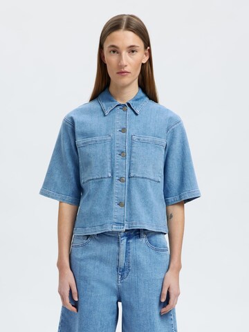 SELECTED FEMME Blouse in Blue: front