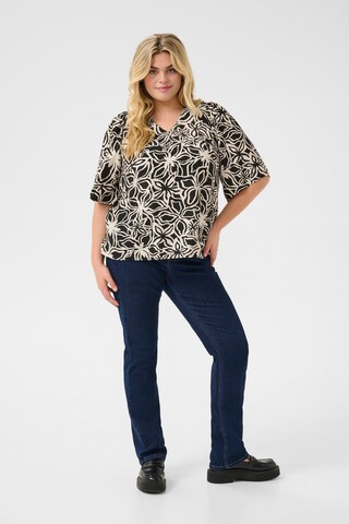 Chemisier 'KCHaliah' KAFFE CURVE en beige