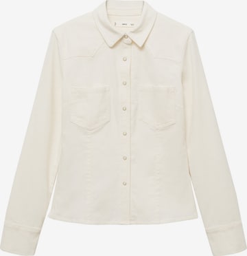 MANGO Pusero 'TANAP' värissä valkoinen: etupuoli