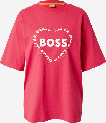 BOSS Shirt 'Ebase' in Roze: voorkant