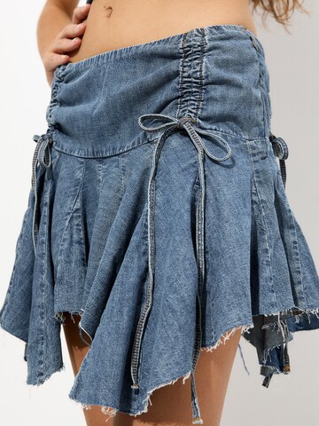 Pull&Bear Rok in Blauw