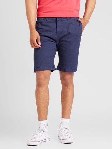 TOPMAN Slim fit Chino Pants in Blue: front