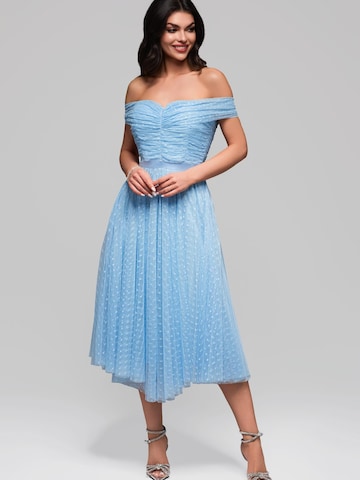 Ombre - Vestido de noche en azul: frente