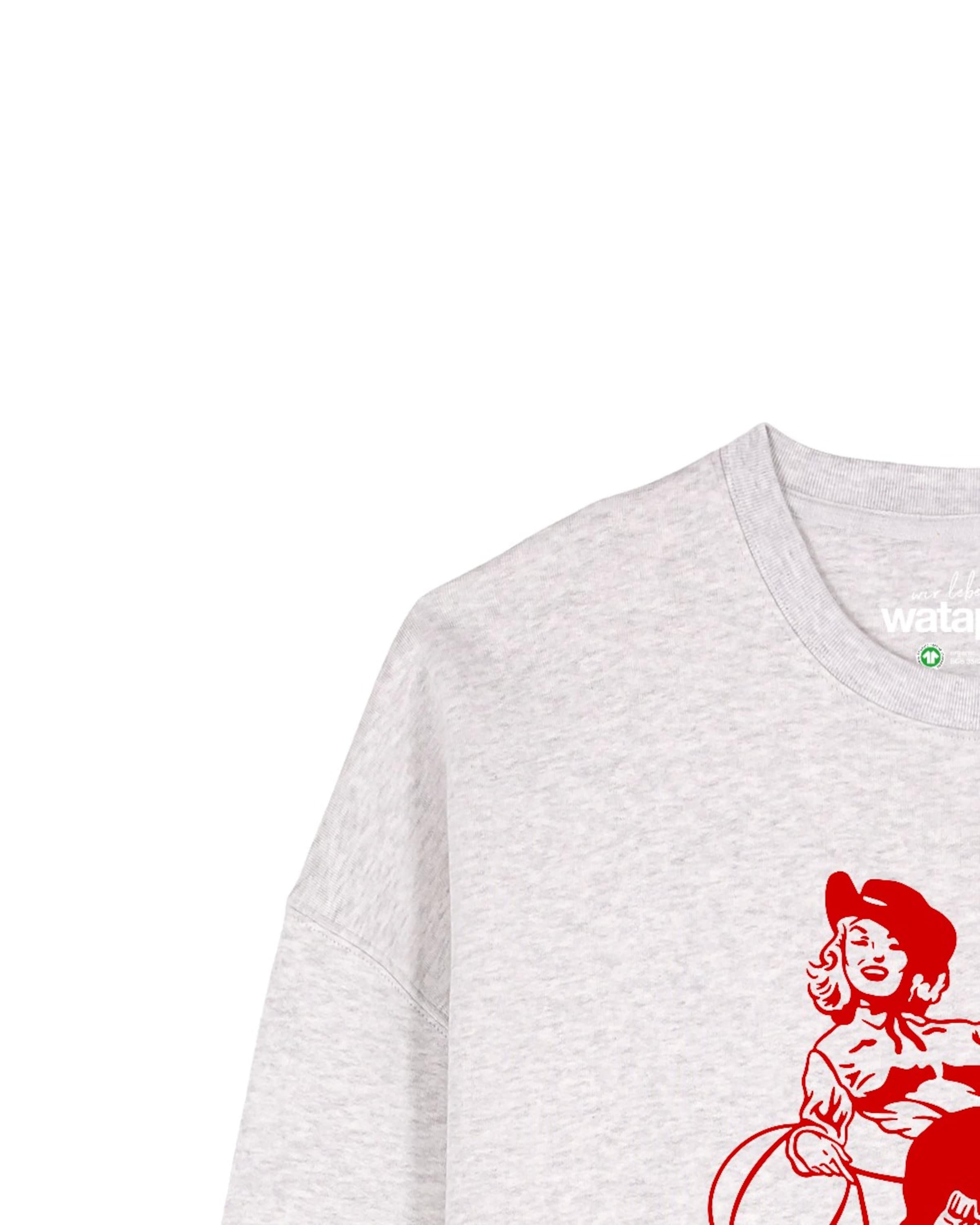 Watapparel Sweatshirt 'Cowgirl ' in Grijs