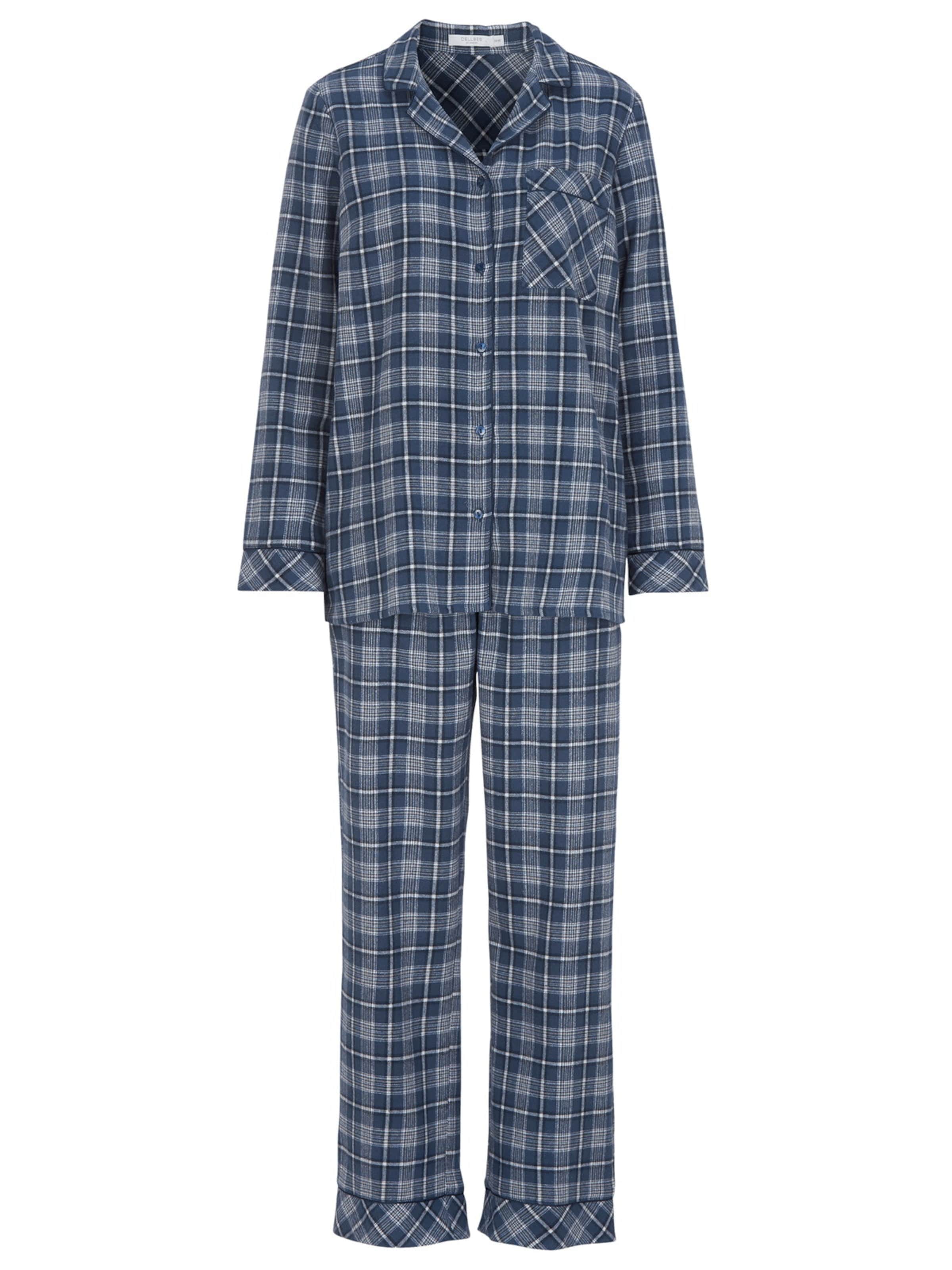 Cellbes of Sweden Pyjama in Blauw: voorkant