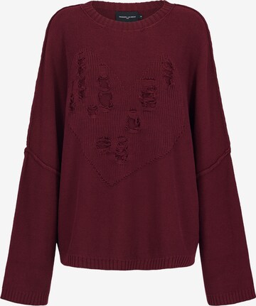 Magdeburg Los Angeles Sweatshirt  "HEART"' in Rot: predná strana