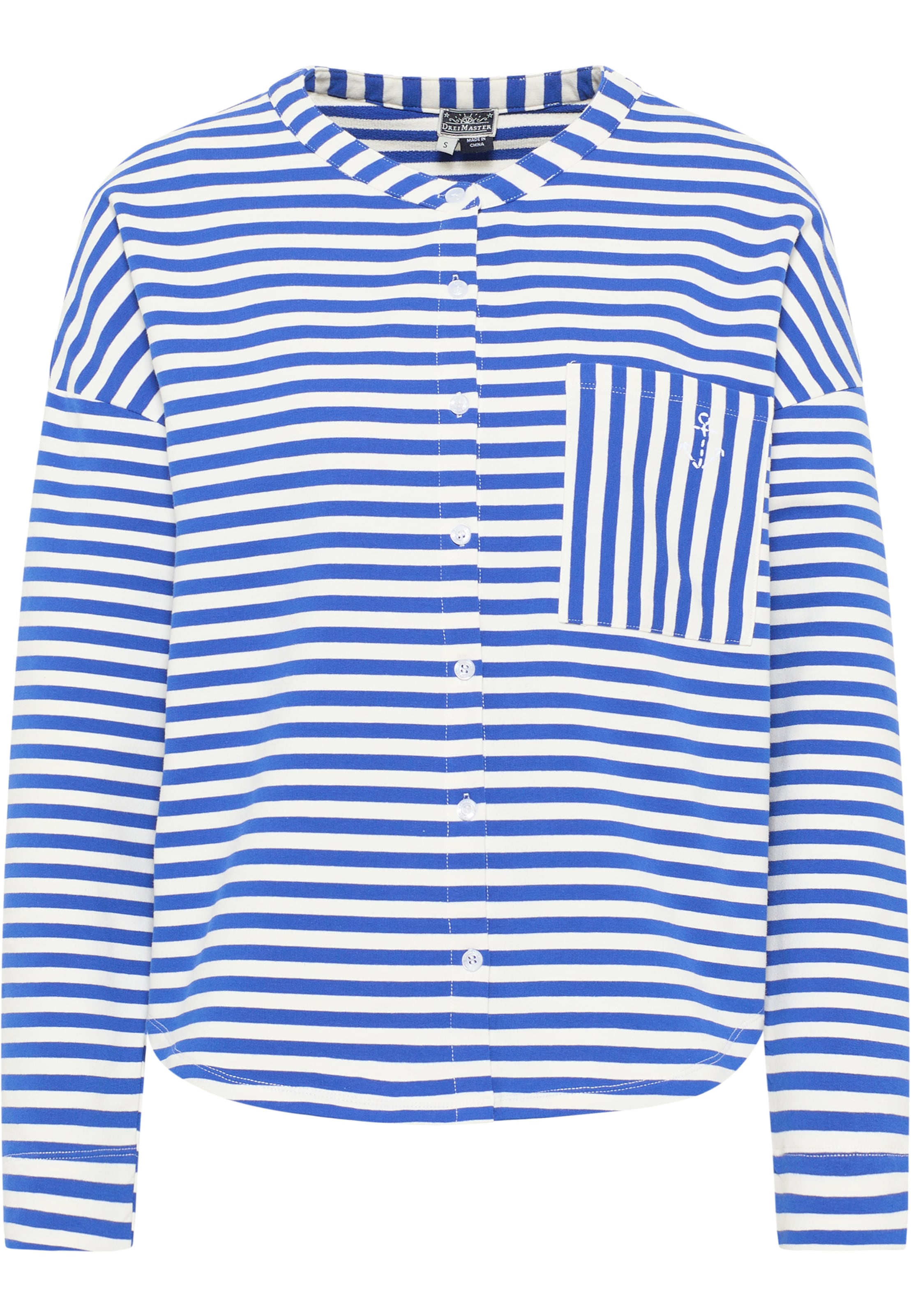 DreiMaster Maritim Кофта на молнии в Синий: спереди